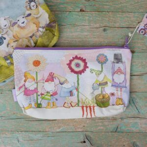 Emma Ball Zipped Pouch Crafting Gnomes