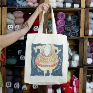 Emma Ball Canvas BAg Knitting is My happy places