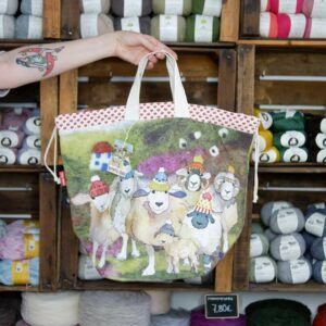 Emma Ball Bolsa grande de proyectos Happy Sheep