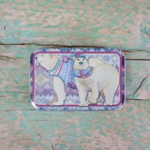Emma Ball Caja metálica grande Polar Bears T318