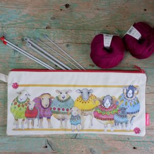 Emma Ball Bolsa de proyecto para agujas rectas Sheep in Sweaters LPB02