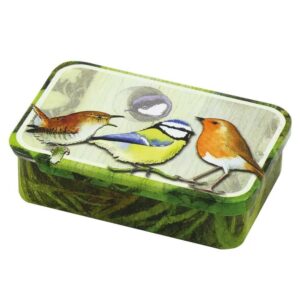 Emma Ball | Caja metálica pequeña "British Birds" T209
