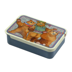 Emma Ball | Caja metálica pequeña "Woolly Bears" T299