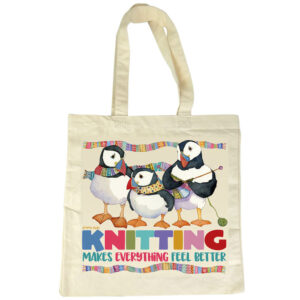 Emma Ball | Tote Bag "KNITTING MAKES EVERYTHING FEEL BETTER" WOOL18