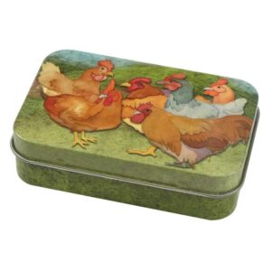 Emma Ball | Caja metálica grande "Chikens" T321