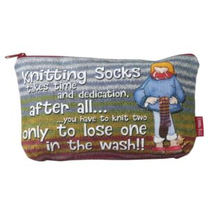 Emma Ball | Bolsa de proyecto con cremallera "Sock Knitters" ZP21