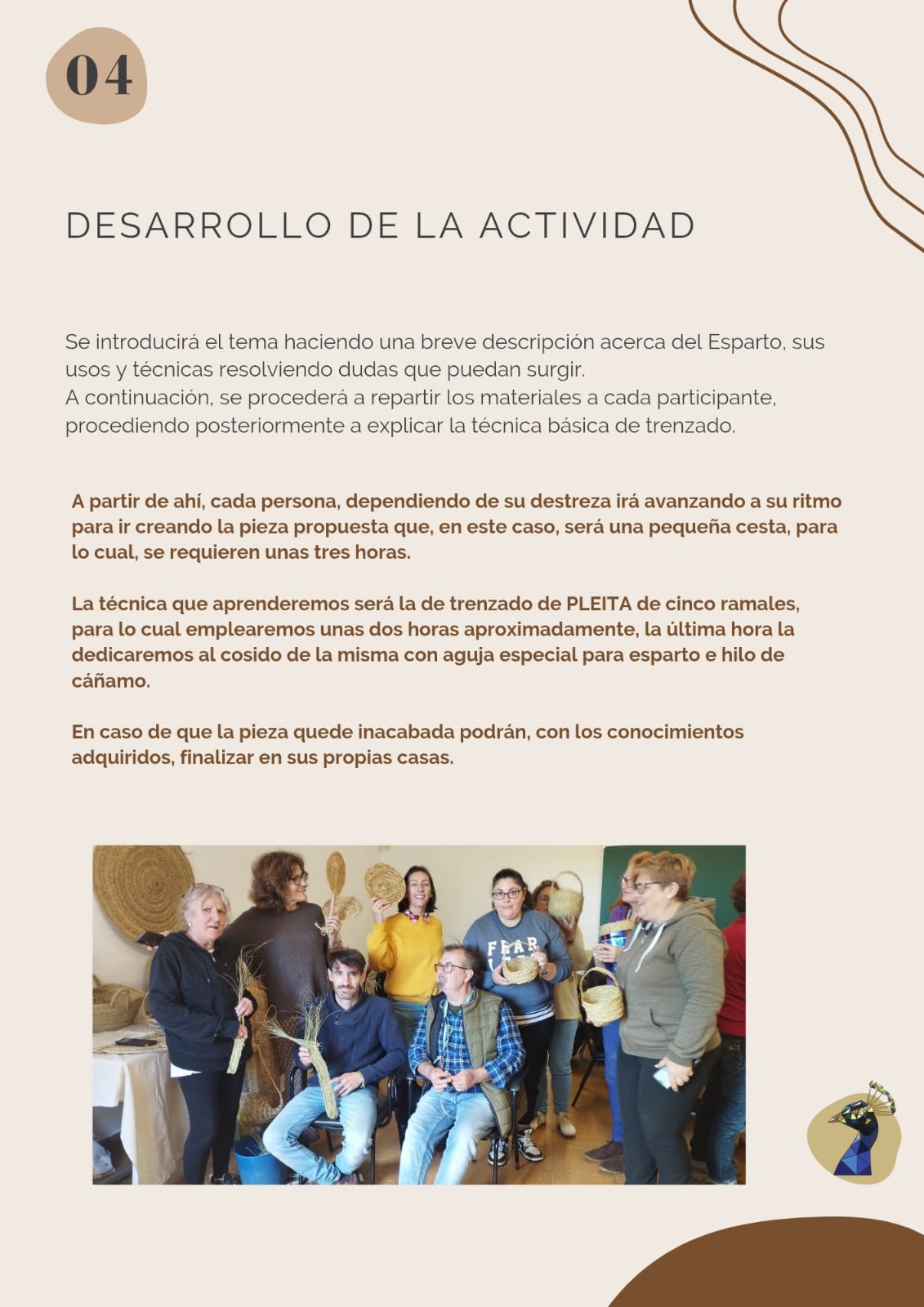 TALLE R CESTA DE ESPARTO CON EL ESPARTERO DE PLATA 11 DE ABRIL 1030 A 1330H